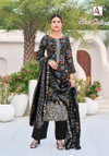 Black Queen By Alok Suits Rayon Printed Pakistani Dress Material Suppliers In India